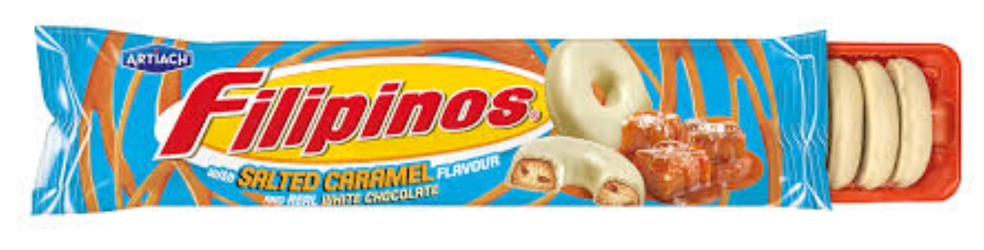 ARTIACH FILIPINOS SALTED CARAMEL W WHITE CHOC 118G
